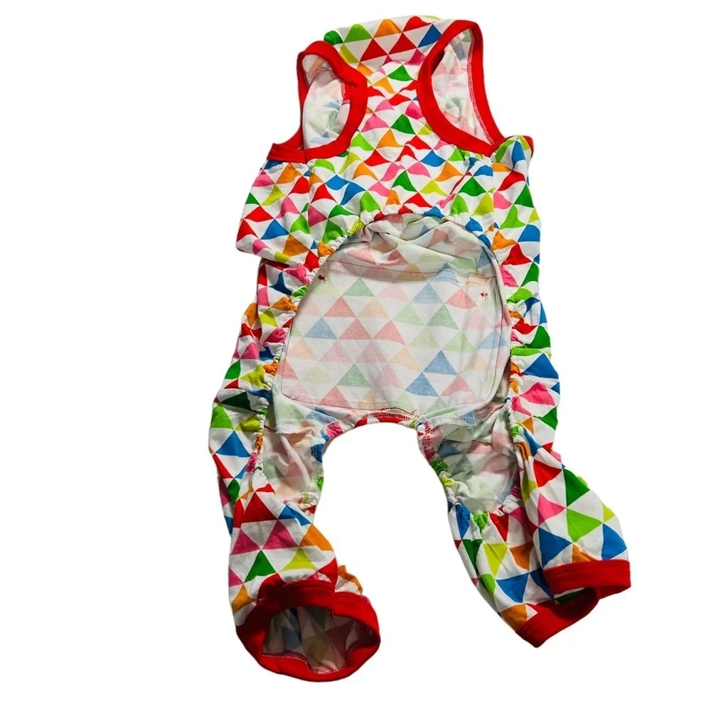 Wondershop Colorful Triangle Print Dog and Cat Pajamas Size Large